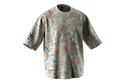 画像：大阪ブルテオン×hummel PLAY半袖Tシャツ（フラワー）