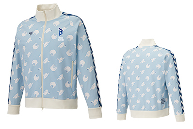 写真：大阪ブルテオン×hummel PLAYトラックジャケット（スワン）