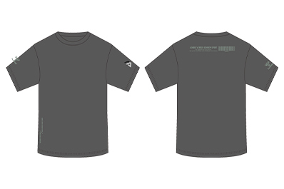写真：□大阪ブルテオン×hummelコットンライクTシャツ（チャコール）