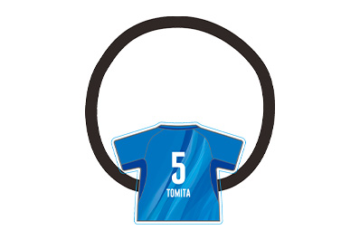 2025-26ユニフォーム型アクリルヘアゴム