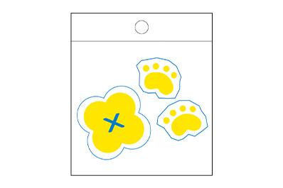 2025-26四葉と肉球ステッカーセット