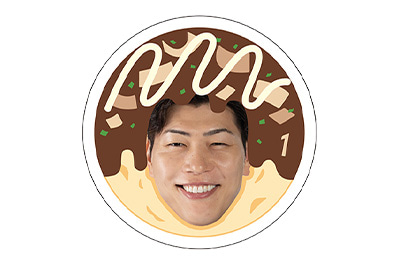 2025-26選手たこやきフェイスステッカー(清水選手バージョン)