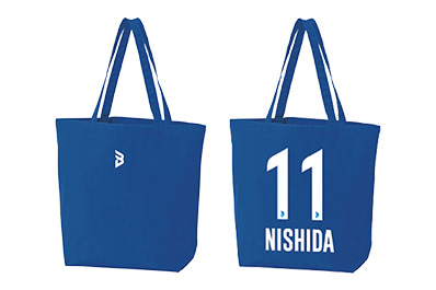 2025-26選手背番号ネームトートバッグ(ブルー)