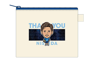 2025-26大阪ブルテオン ガチャの選手イラスト缶バッチ（西田選手バージョン）