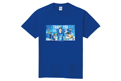 池城選手引退記念Tシャツ ブルーバージョン
