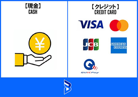 決済方法：現金、クレジット（VISA、Master、JCB、AMEX、QUICPay）
